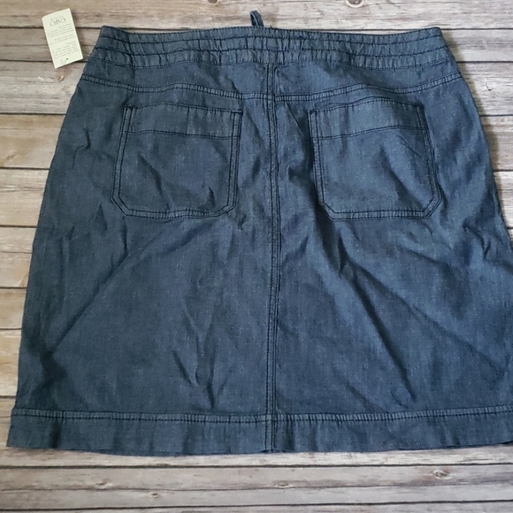 Cato chambray skirt with tie waist NWT - Picture 2 of 8